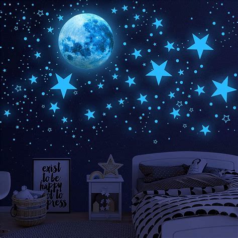 sticker stars glow in the dark|glowing stars for bedroom.